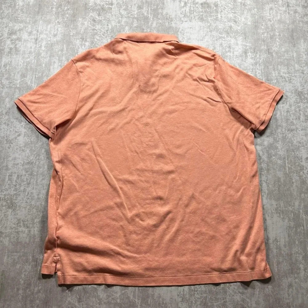 Polo Ralph Lauren Polo Shirt Mens XXL Peach Orange Short Sleeve Pony Logo